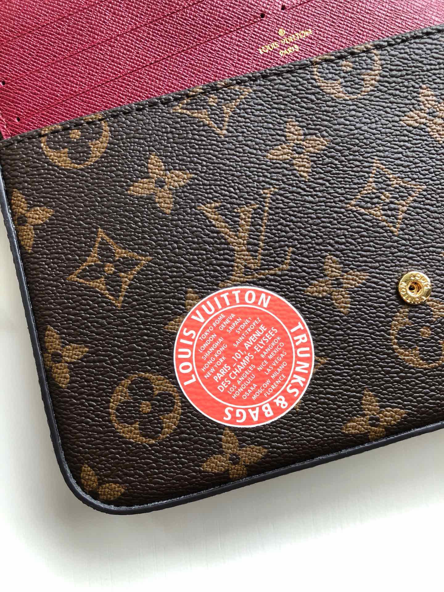 루이비통 로잘리 다미에 아주르 지갑 N61276